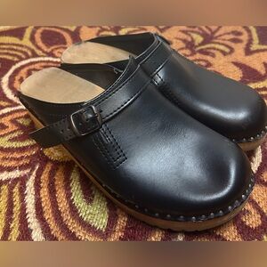 Troentorp Size 41 Raphael Bastad Non-slip Leather Clog on Swedish Wood